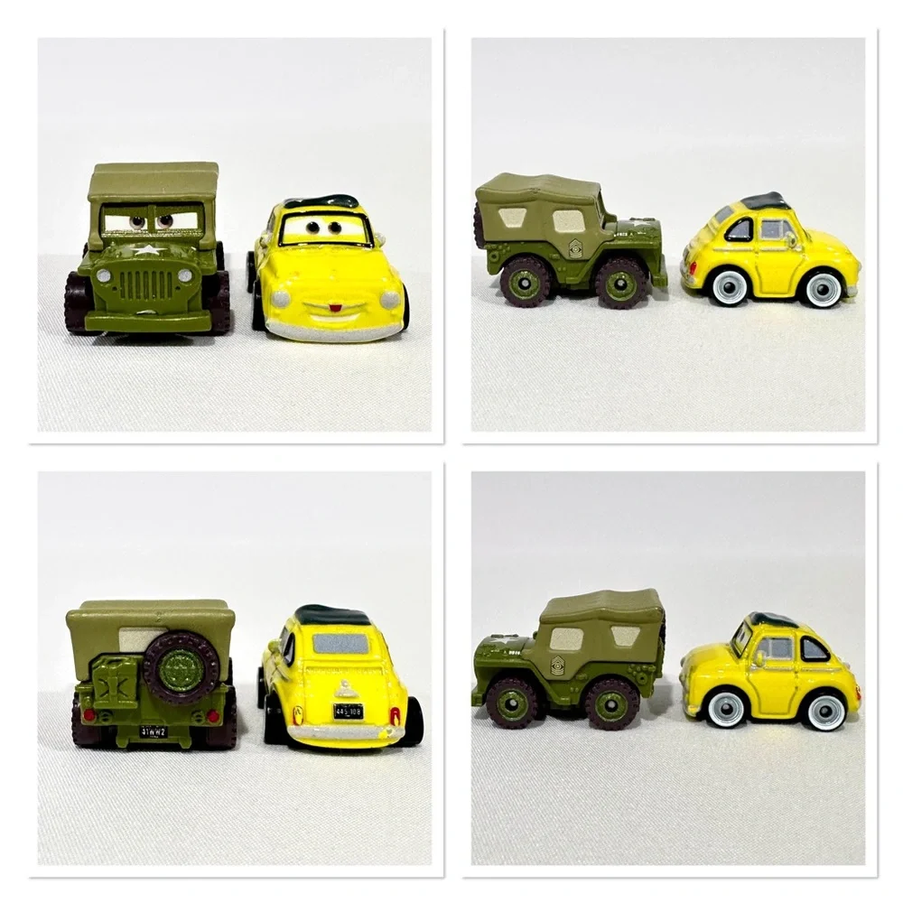 Disney Cars 3 Die-cast Mini Racers Doc Hudson, Sheriff, Luigi, Sarge Mattel 2016